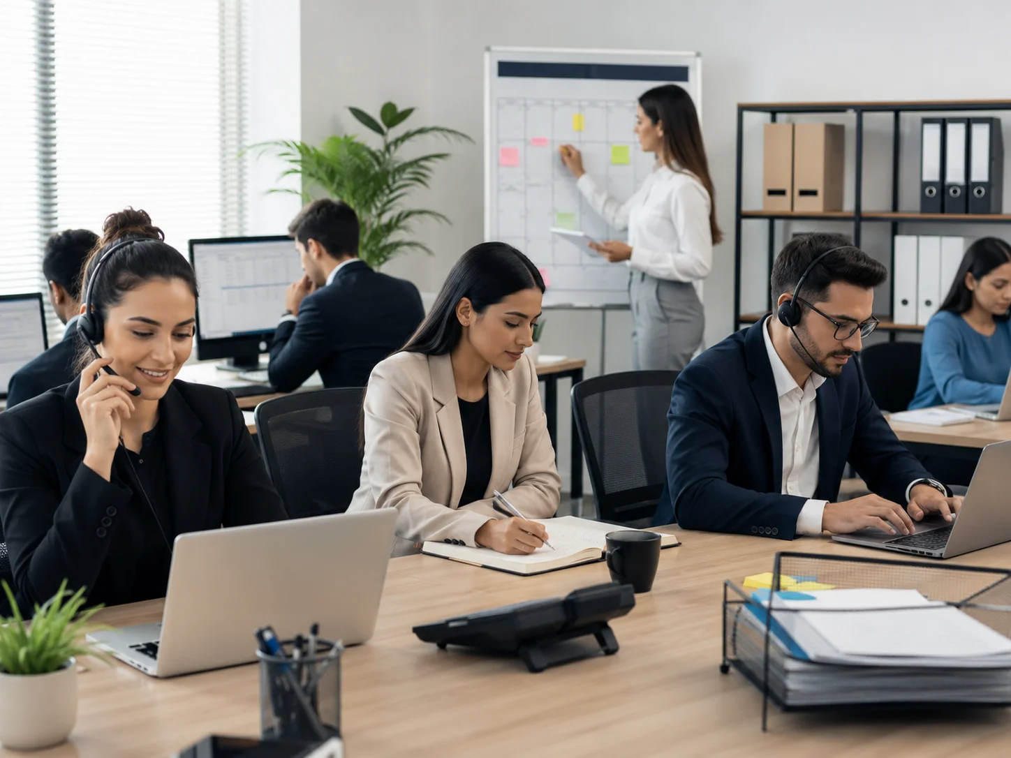 Remote virtual assistant team supporting business operations