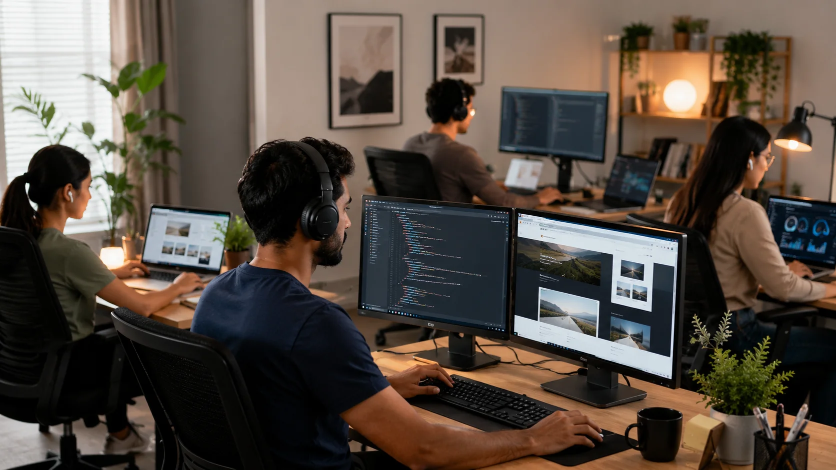 Remote web development team supporting business websites