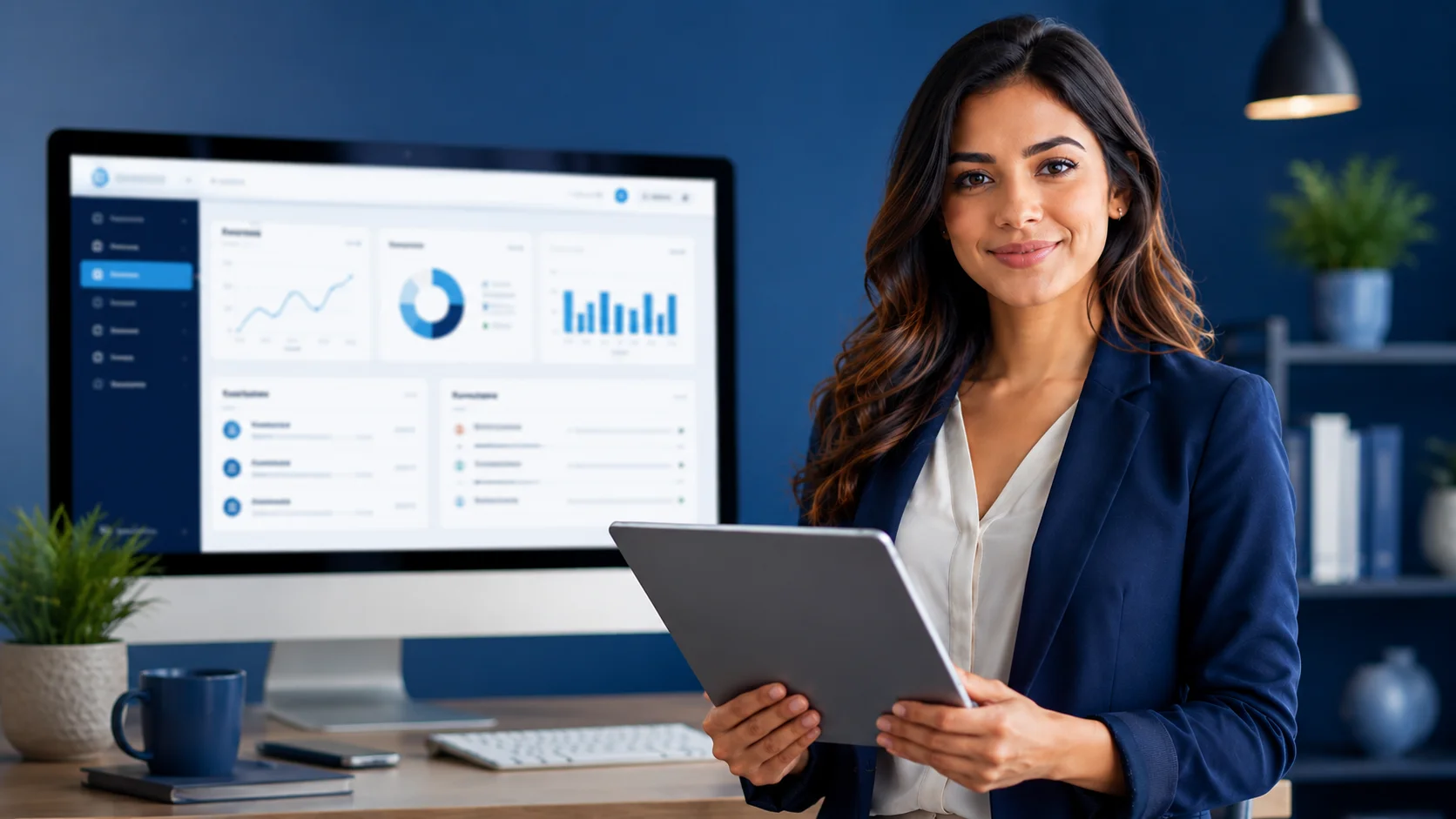 Website management consultant helping businesses maintain websites
